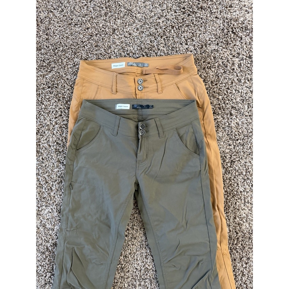Prana Pants Womens Sz 2 Halle Straight Roll Up Outdoor Lot 2